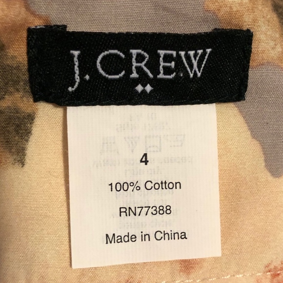 J. Crew floral print skirt, size 4 - Picture 2 of 5